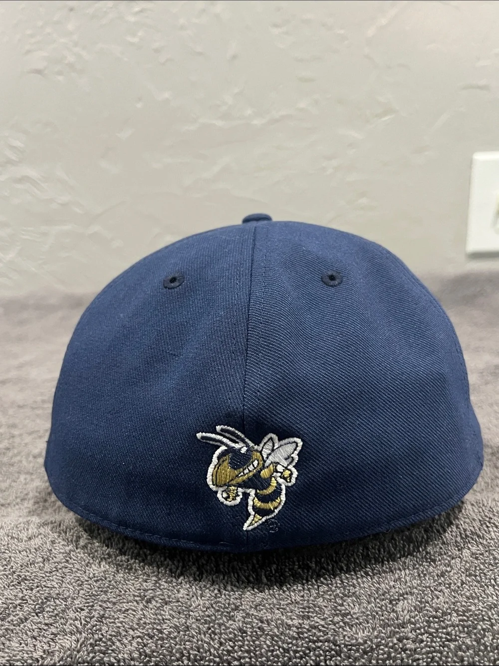 🔥🏈 New GEORGIA TECH YELLOWJACKETS College Adidas Fitted Flat Bill Hat Cap 7 1/8”